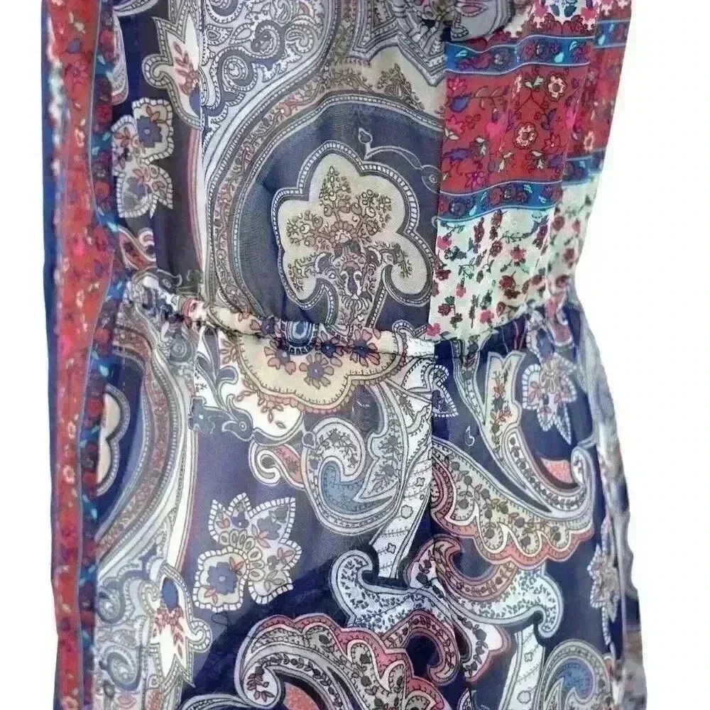 DAVI & DANI Floral Paisley Sheer Kimono Duster – Size Small - Picture 5 of 7